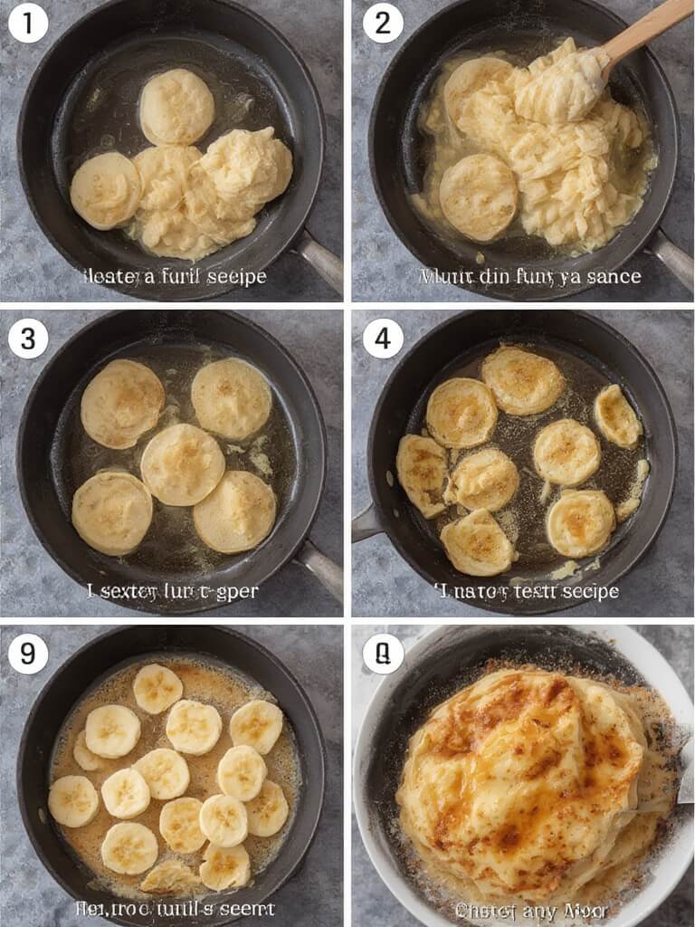 recette pancakes steps