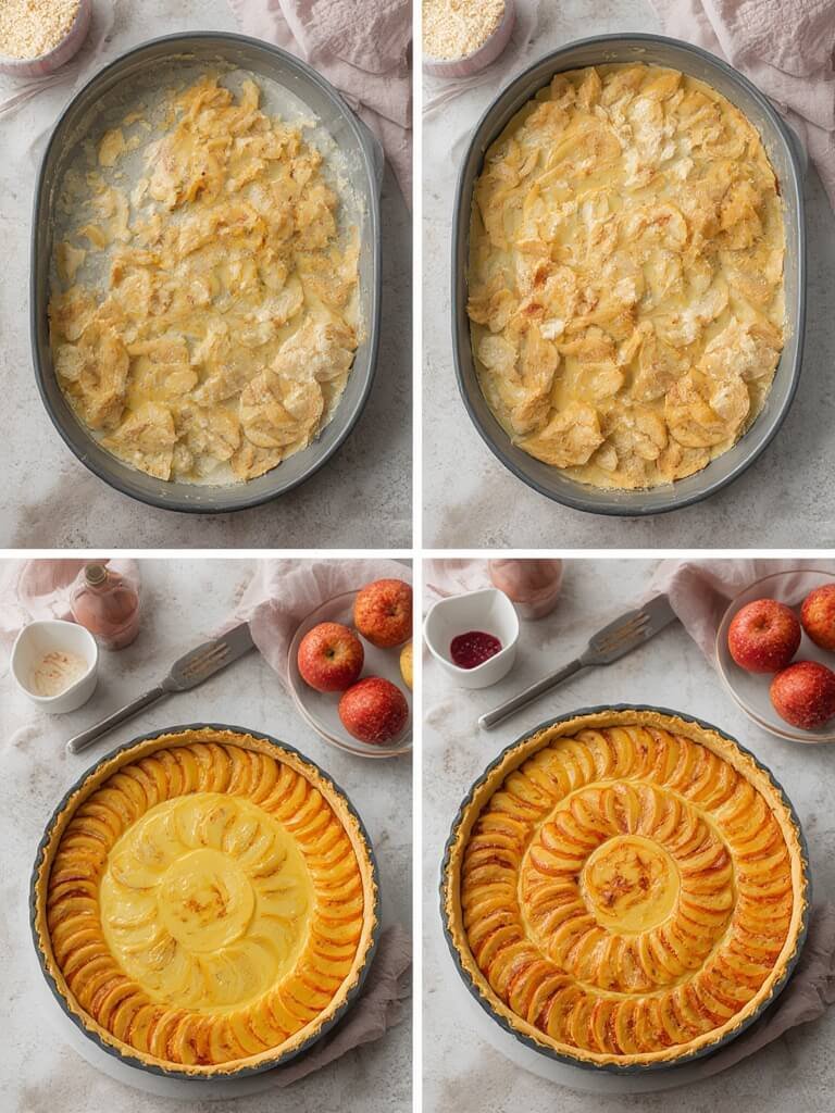 tarte aux pommes steps