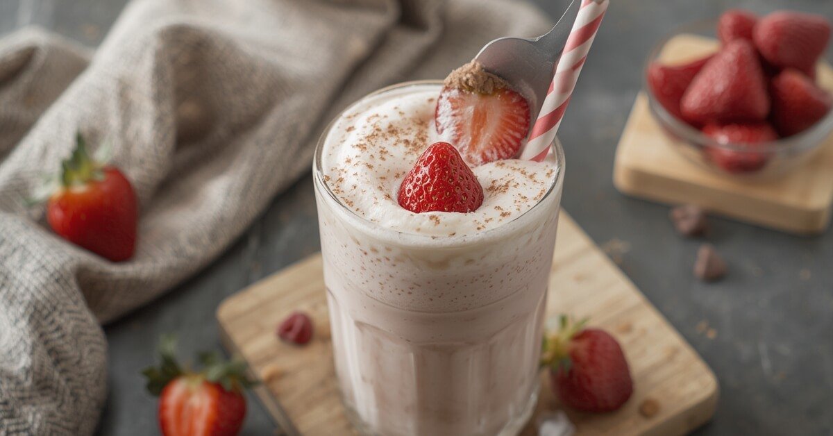 Le Milkshake Fraise facon Cheesecake recettes 2