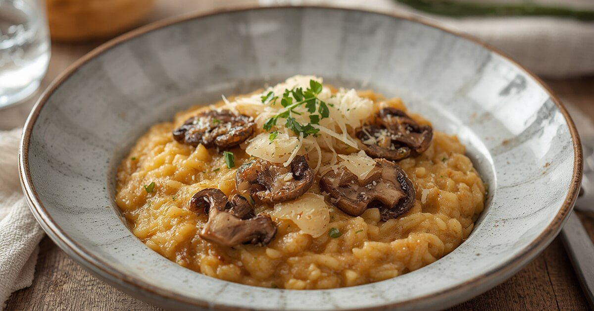 Risotto aux Champignons Porcini Parmesan recettes