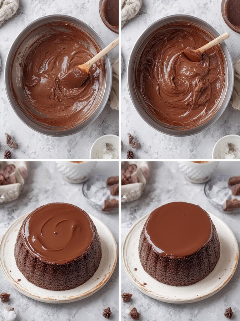 fondant au chocolat recette steps