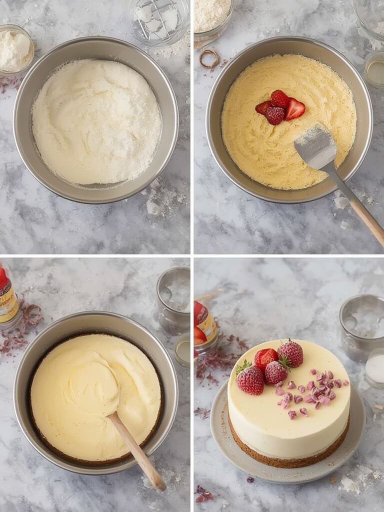 Étapes pour préparer un gâteau protéiné