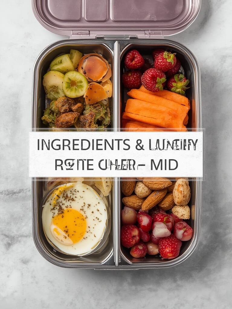 Ingredients for quinoa bowl