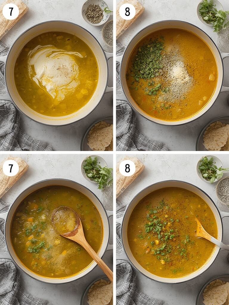 soupe hyperproteinee steps