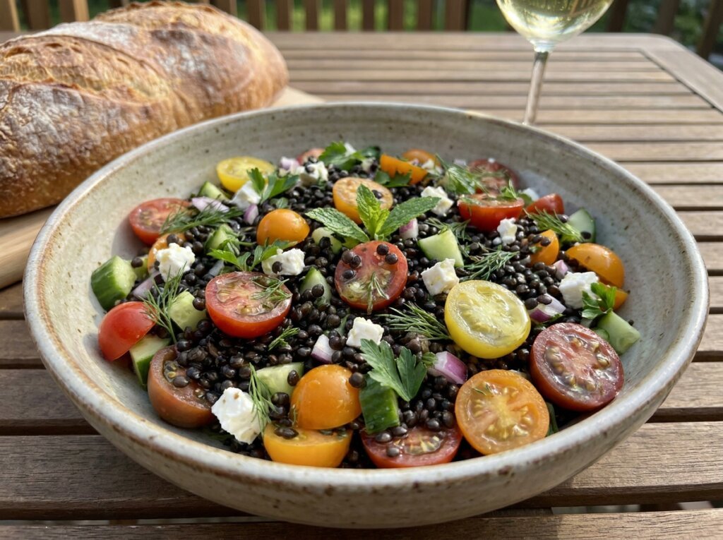 Beluga Lentil Salad Cherry Tomatoes 202605082305