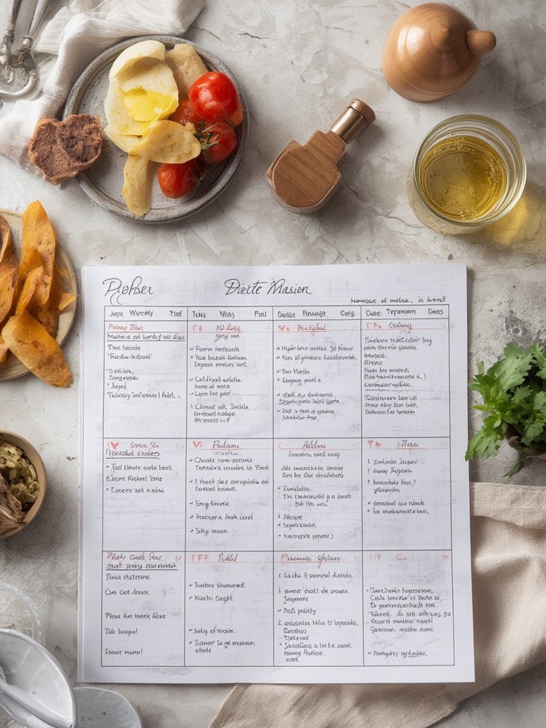 Step-by-step preparation for repas regime