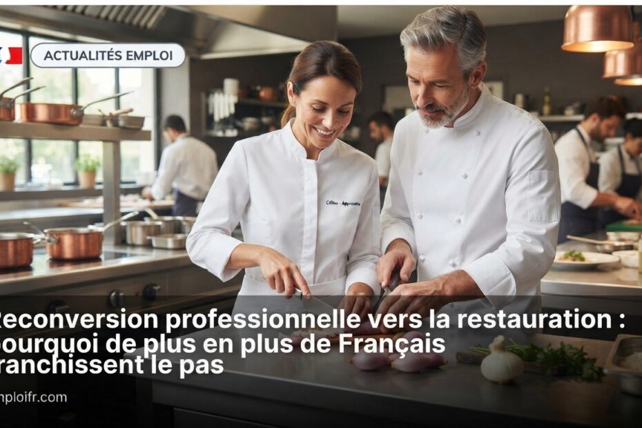 Reconversion professionnelle vers la restauration : pourquoi de plus en plus de Français franchissent le pas