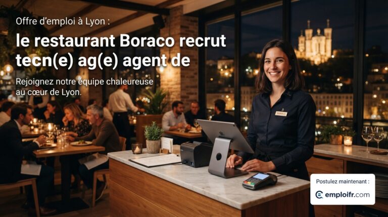 Offre d'emploi à Lyon : le restaurant Boraco recrute un(e) agent de caisse