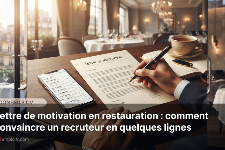 Lettre de motivation en restauration : comment convaincre un recruteur en quelques lignes