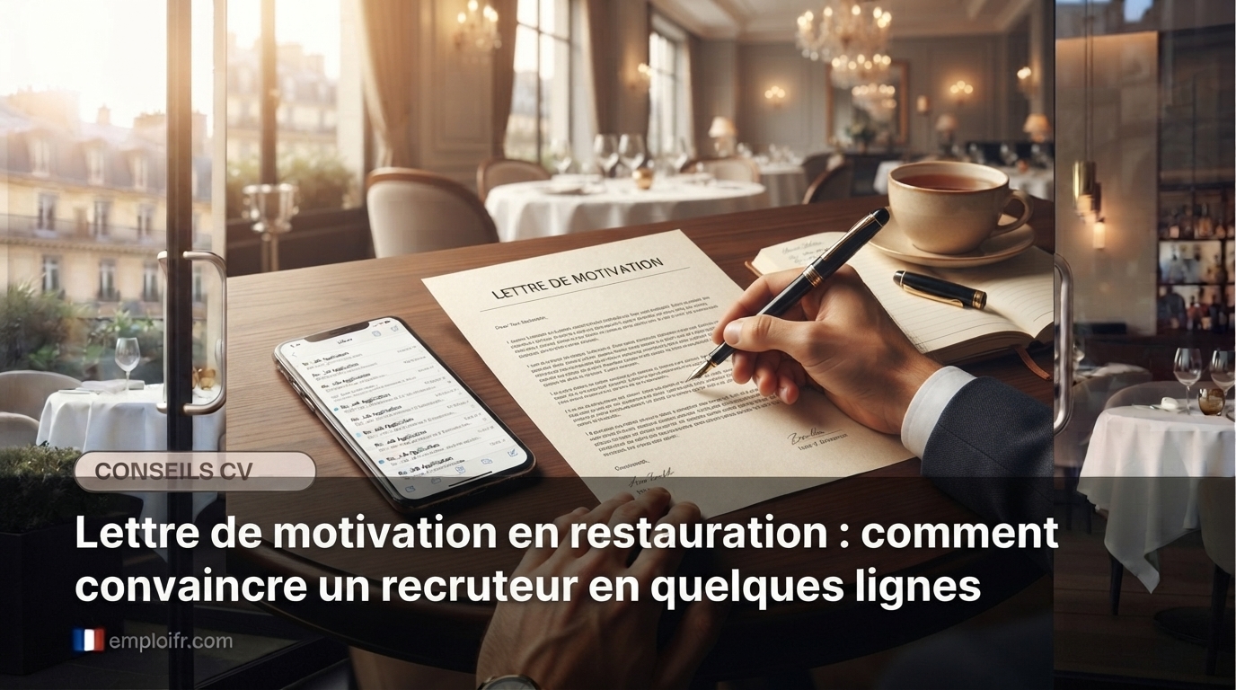 Lettre de motivation en restauration : comment convaincre un recruteur en quelques lignes
