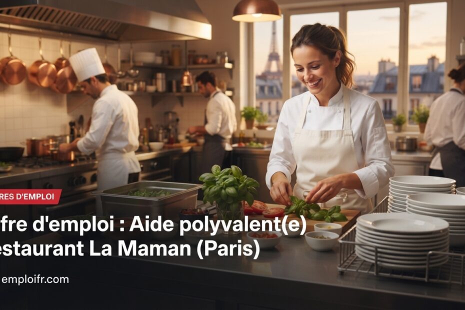 Offre d'emploi : Aide polyvalent(e) — Restaurant La Maman (Paris)