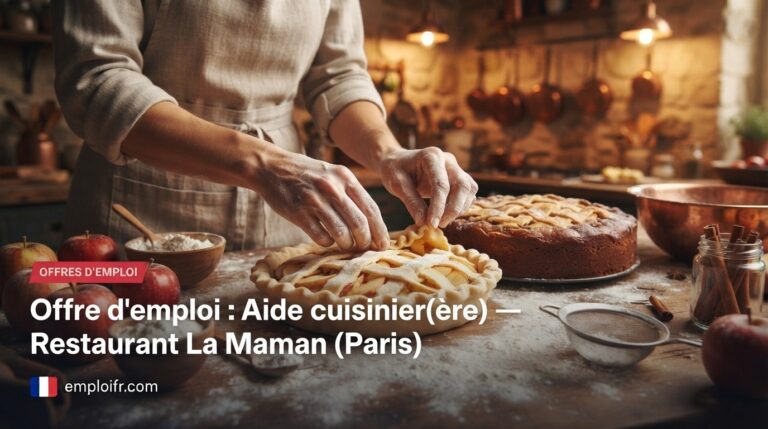 Offre d'emploi : Aide cuisinier(ère) — Restaurant La Maman (Paris)