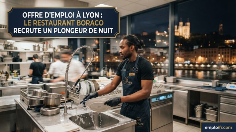 Offre d'emploi à Lyon : le restaurant Boraco recrute un plongeur de nuit