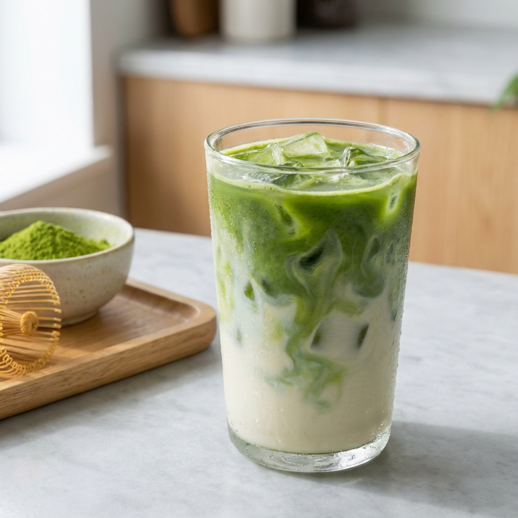 Matcha Latte Glacé : La Boisson Tendance 2026 à Faire Chez Soi