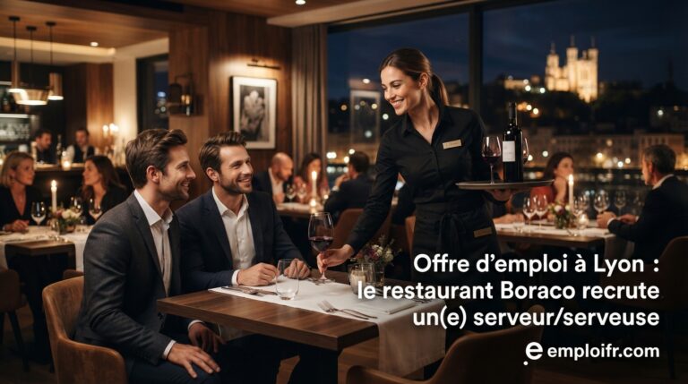 Offre d'emploi à Lyon : le restaurant Boraco recrute un(e) serveur/serveuse