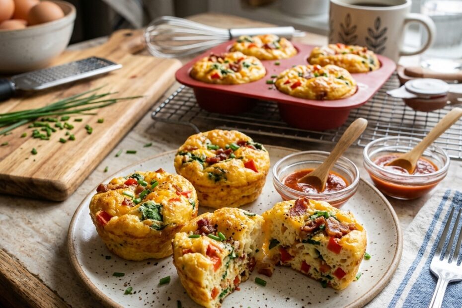 Egg bites maison façon Starbucks dans un moule à muffins
