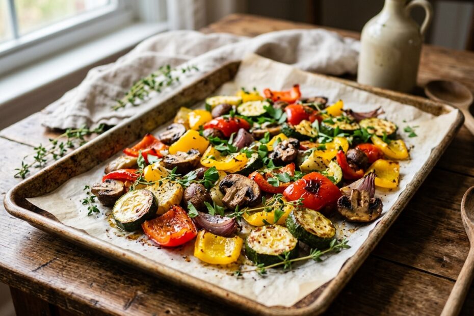 légumes rôtis à l'air fryer
