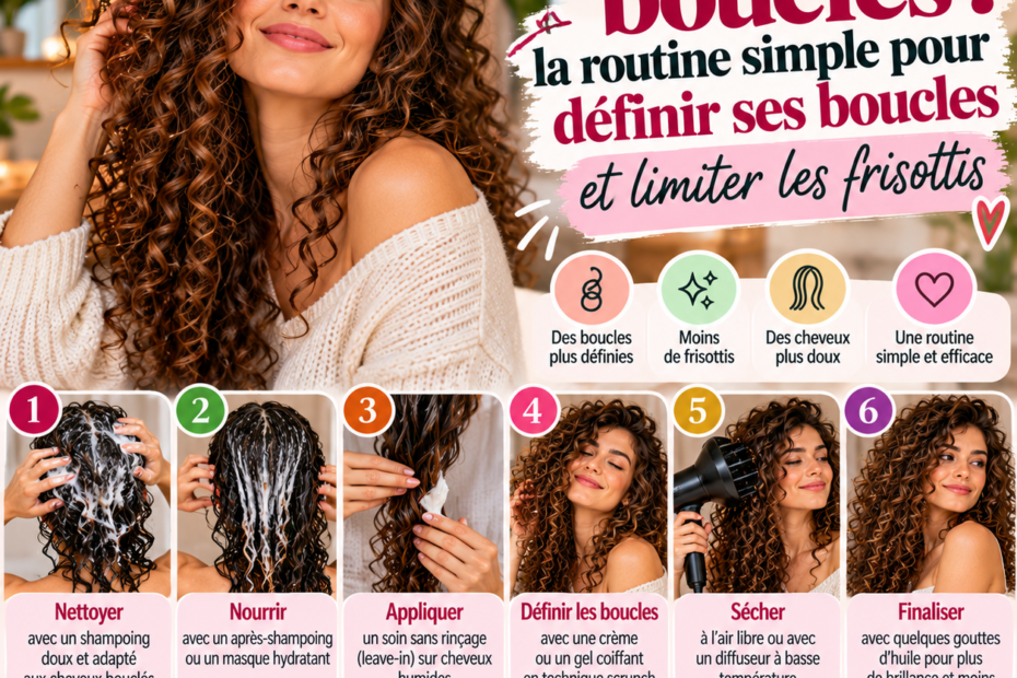 Cheveux bouclés : la routine simple pour définir ses boucles et limiter les frisottis