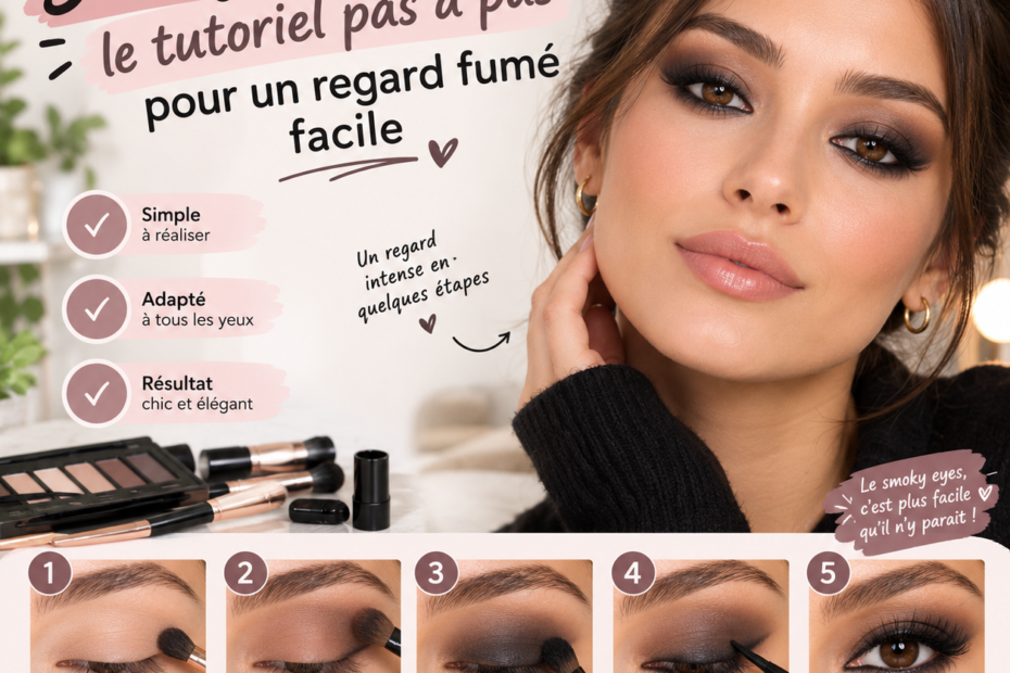 Smoky eyes fondu : le tutoriel pas à pas pour un regard fumé facile