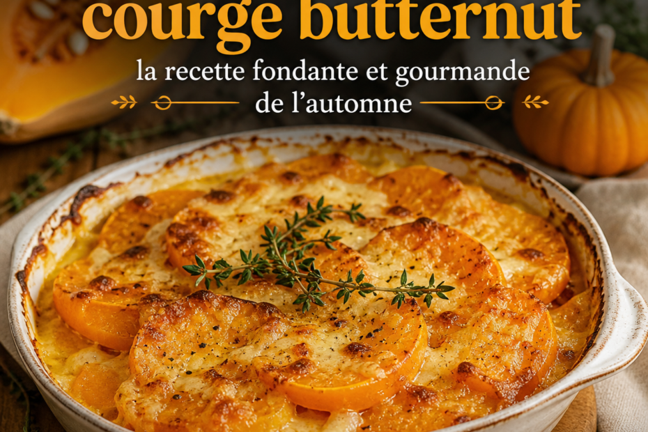 Gratin de courge butternut : la recette fondante et gourmande de l'automne