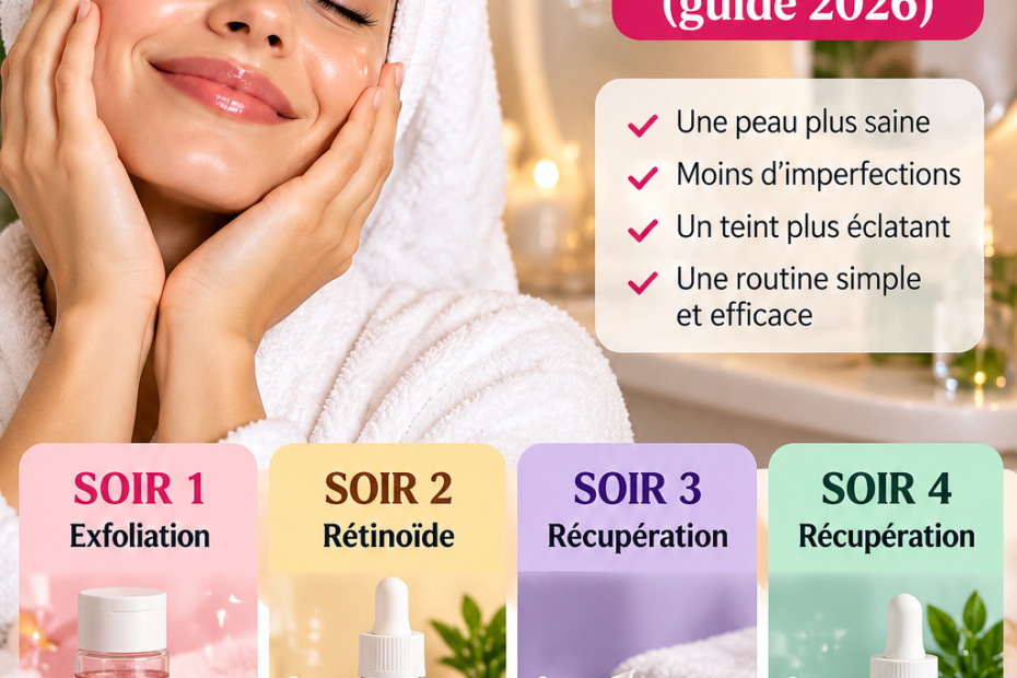 Skin cycling : la routine de 4 soirs expliquée pas à pas (guide 2026)