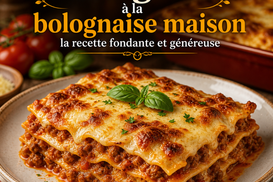 Lasagnes à la bolognaise maison : la recette fondante et généreuse